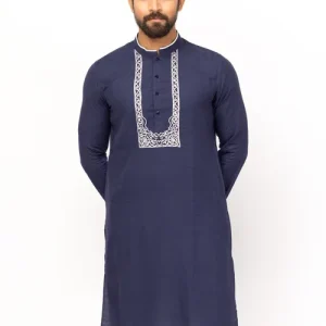 Black Classic Cotton Panjabi